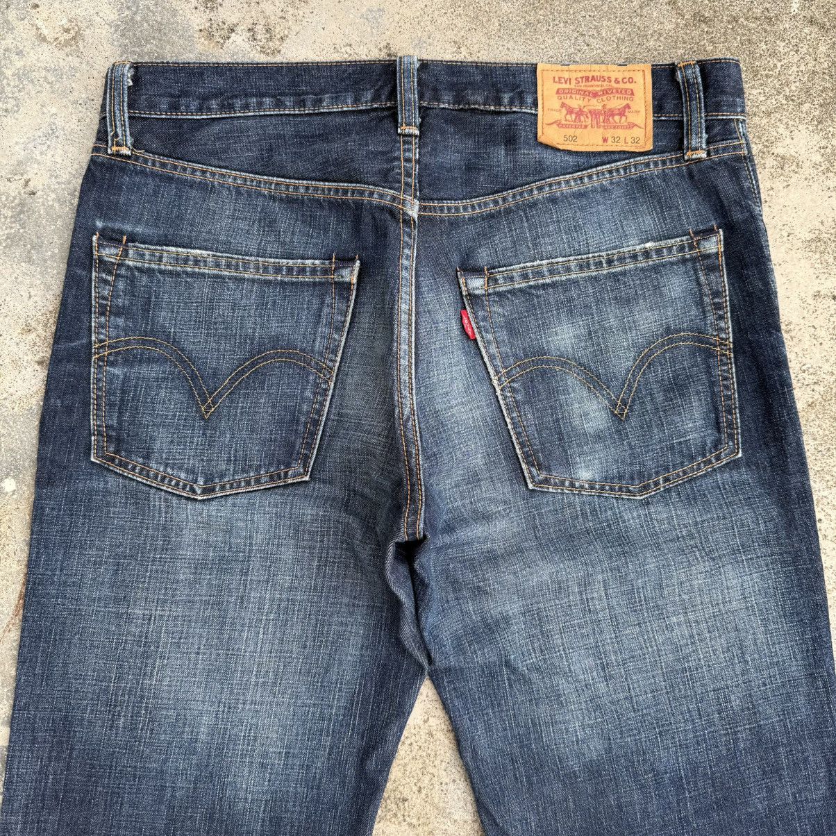 Levi's LEVI'S 502 FADED RIPPEP DENIM JEAN PANTS Size US 34 / EU 50 - 11 Thumbnail
