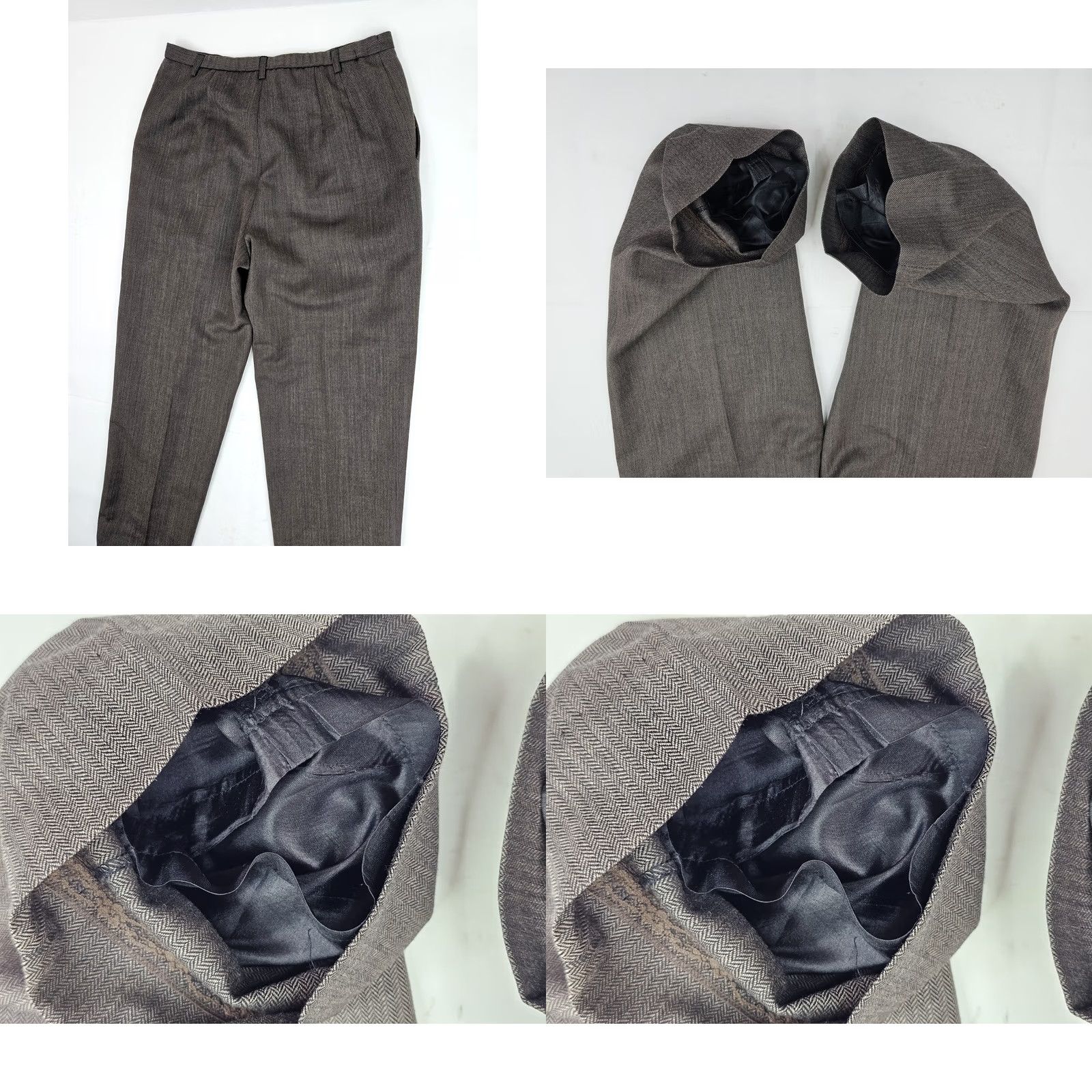 Pendleton VINTAGE Pendleton Pants Women 14 Wool Virgin Wool Herringbone Lined 31x28 Brown Black Pockets Classic 80s 90s Retro Academia Mens Womens Size 36" / US 14 / IT 50 - 9 Thumbnail