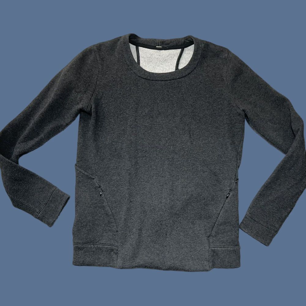 Lululemon Lululemon Sweatshirt Go Endeavor Splitback Women's 8 Gray Pockets Zip Fleece Inner Athletic Pullover Crew Neck Activewear Womens Size M / US 6-8 / IT 42-44 - 1 Thumbnail