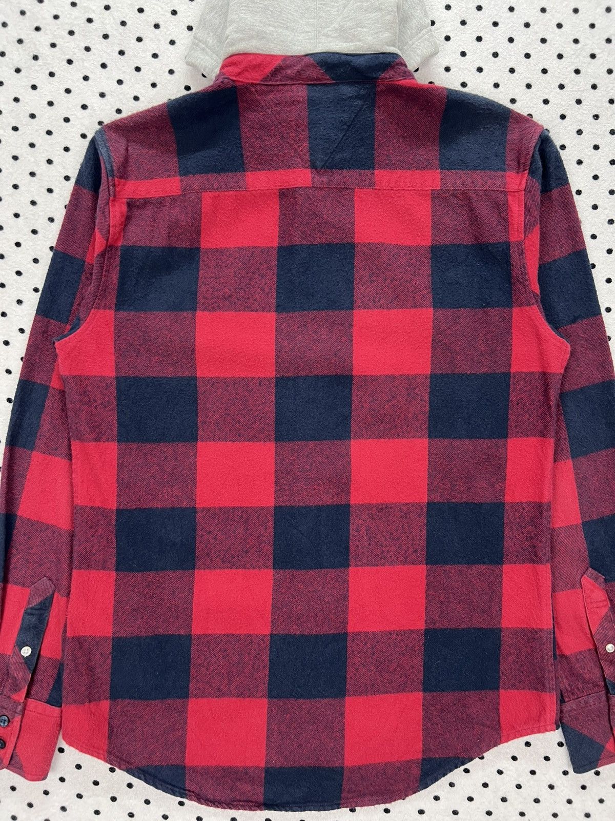 Designer × Tommy Hilfiger Tommy Plaid Flannel Hooded Shirt Size US S / EU 44-46 / 1 - 4 Thumbnail