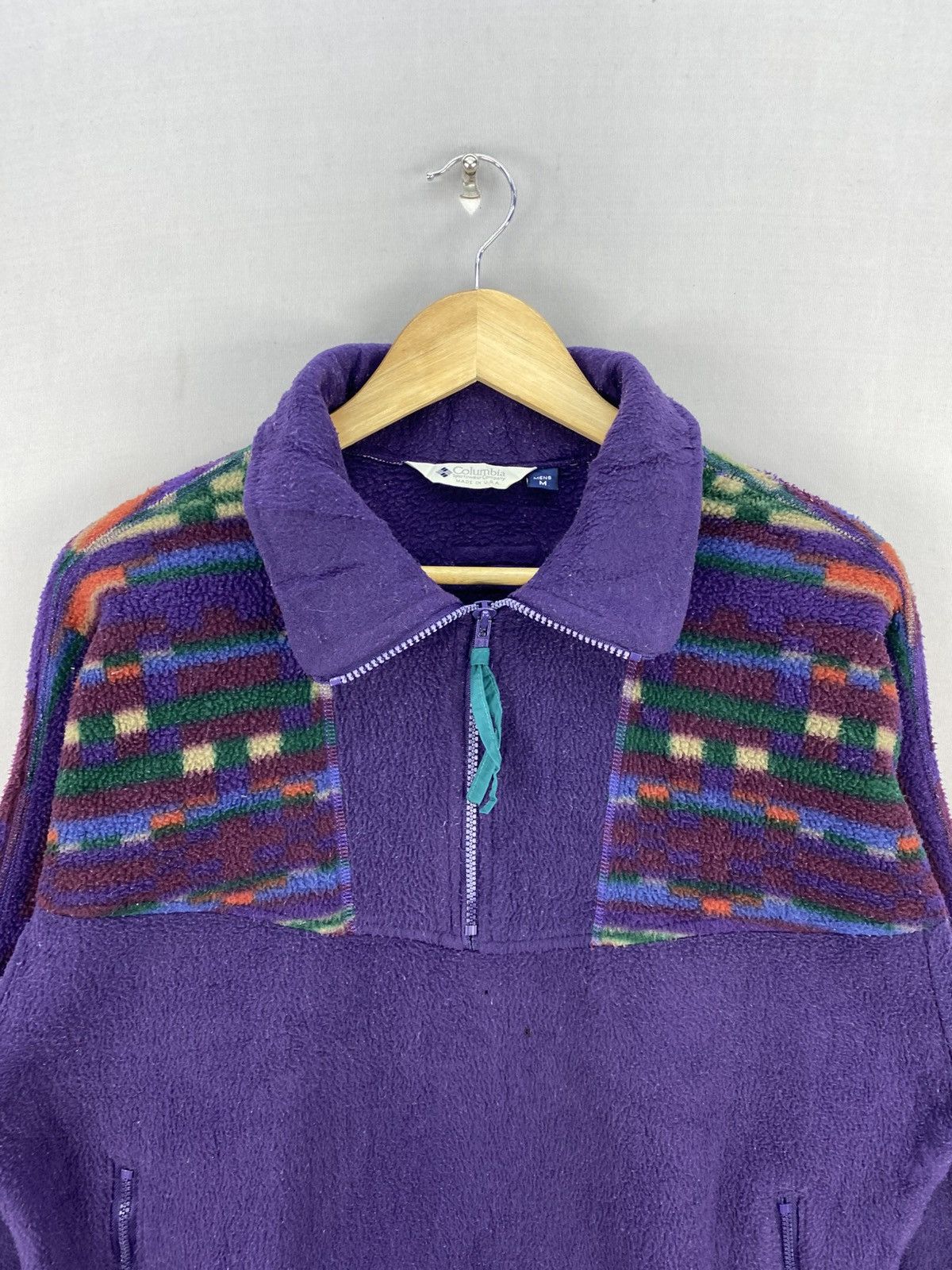 Columbia Vintage 80’s Columbia Anorak Fleece Half Zipper Jacket Size US L / EU 52-54 / 3 - 7 Thumbnail