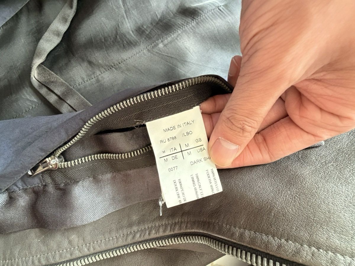 Rick Owens Rick Owens SS2011 “Anthem” Calf Leather Asymmetrical Jacket Size US M / EU 48-50 / 2 - 6 Thumbnail