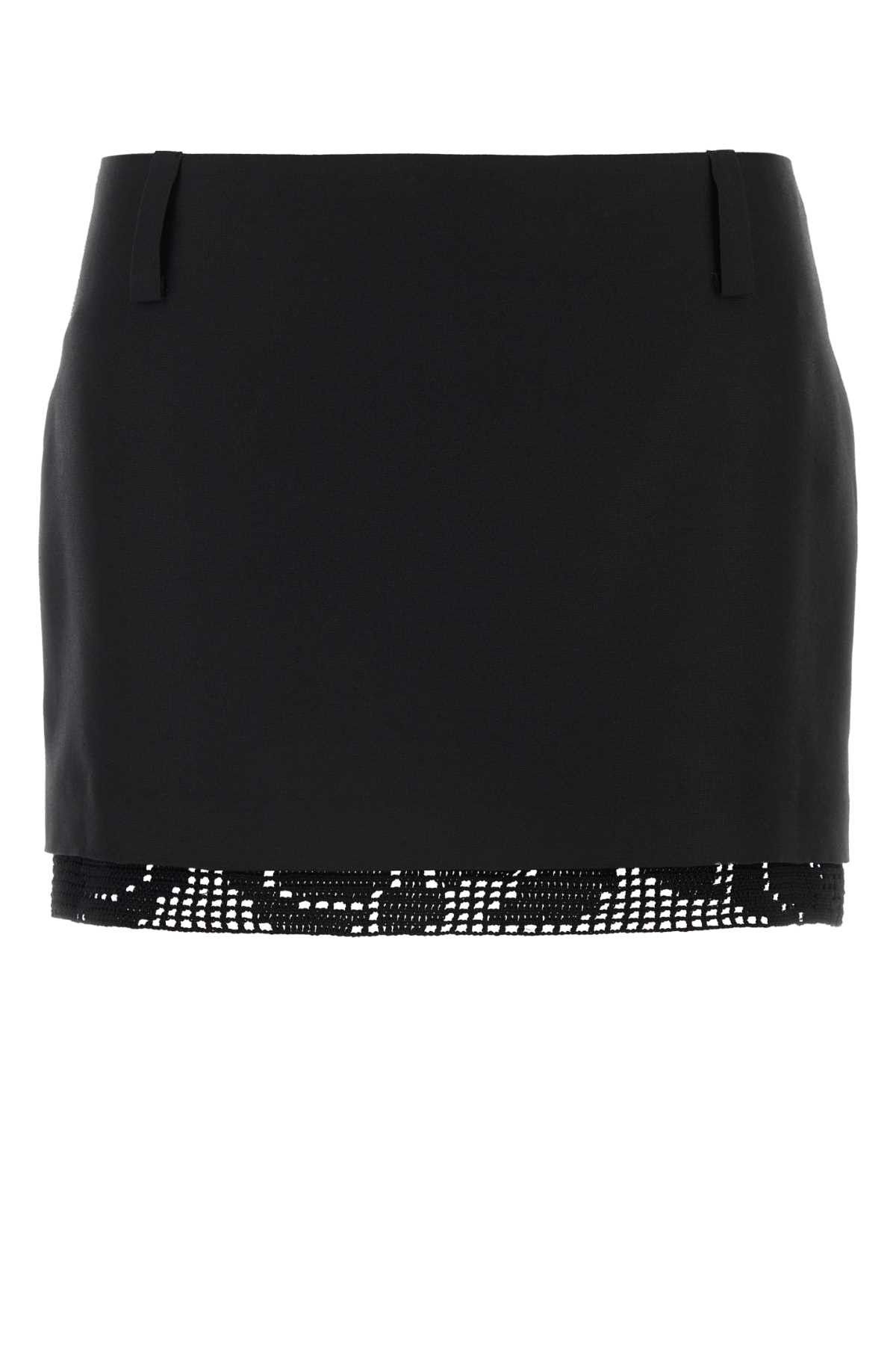 Magda Butrym Black Silk Mini Skirt Size 27" / US 4 / IT 40 - 1 Thumbnail
