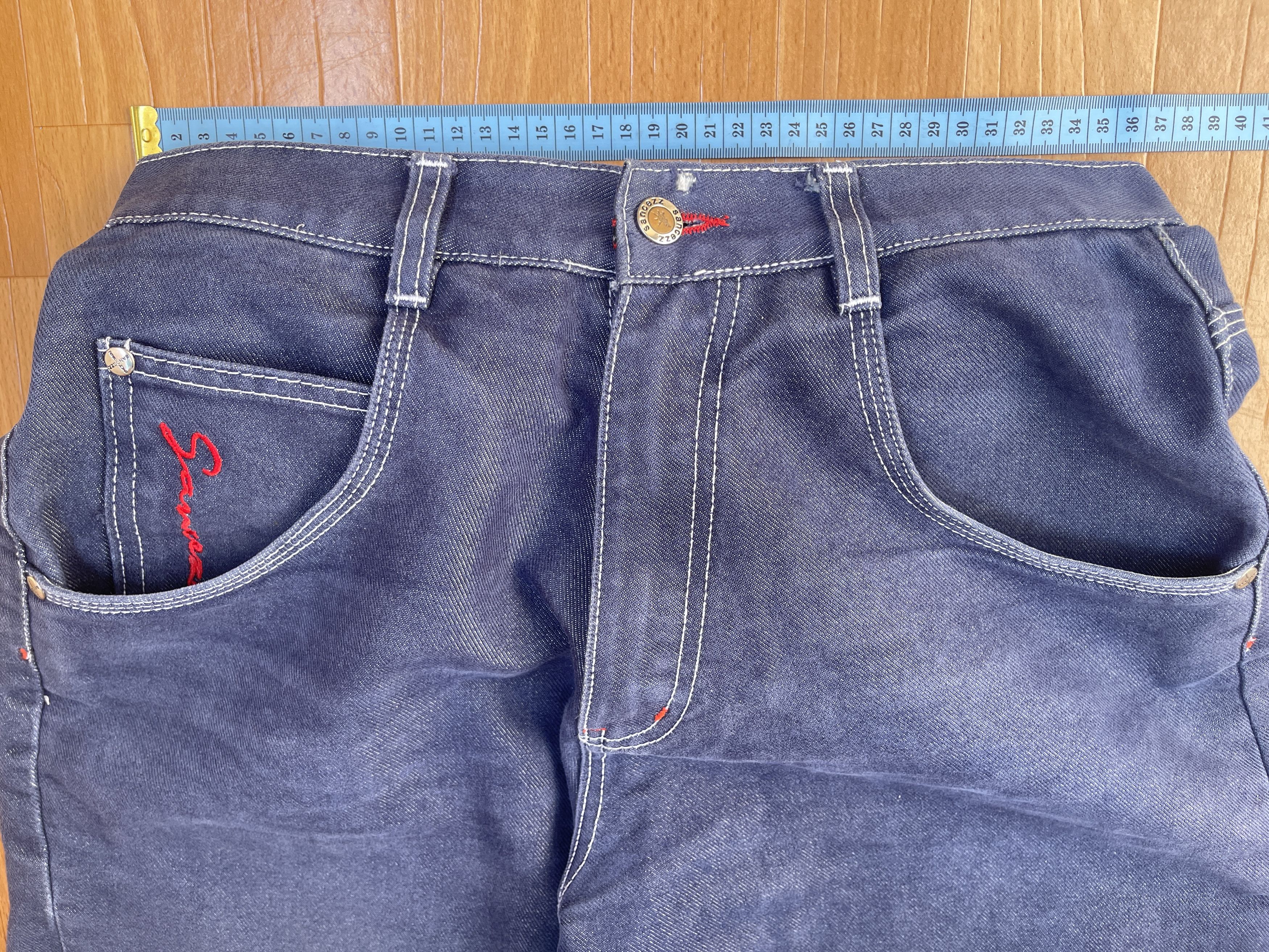 Other Sancezz jeans, shiny, vintage baggy, silver, metallic Y2K 28 Size US 28 / EU 44 - 15 Thumbnail