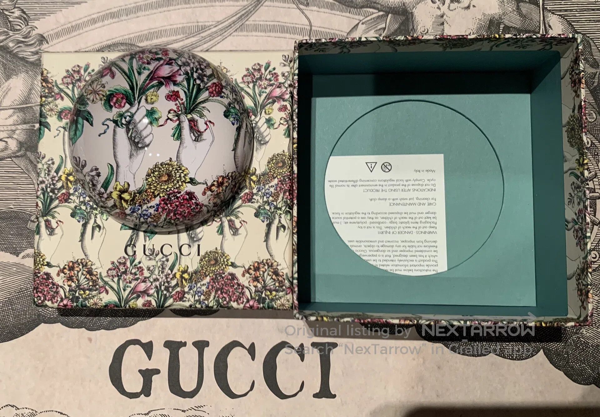 Gucci Guicci Bouquet glass ornament| Size ONE SIZE - 2 Thumbnail