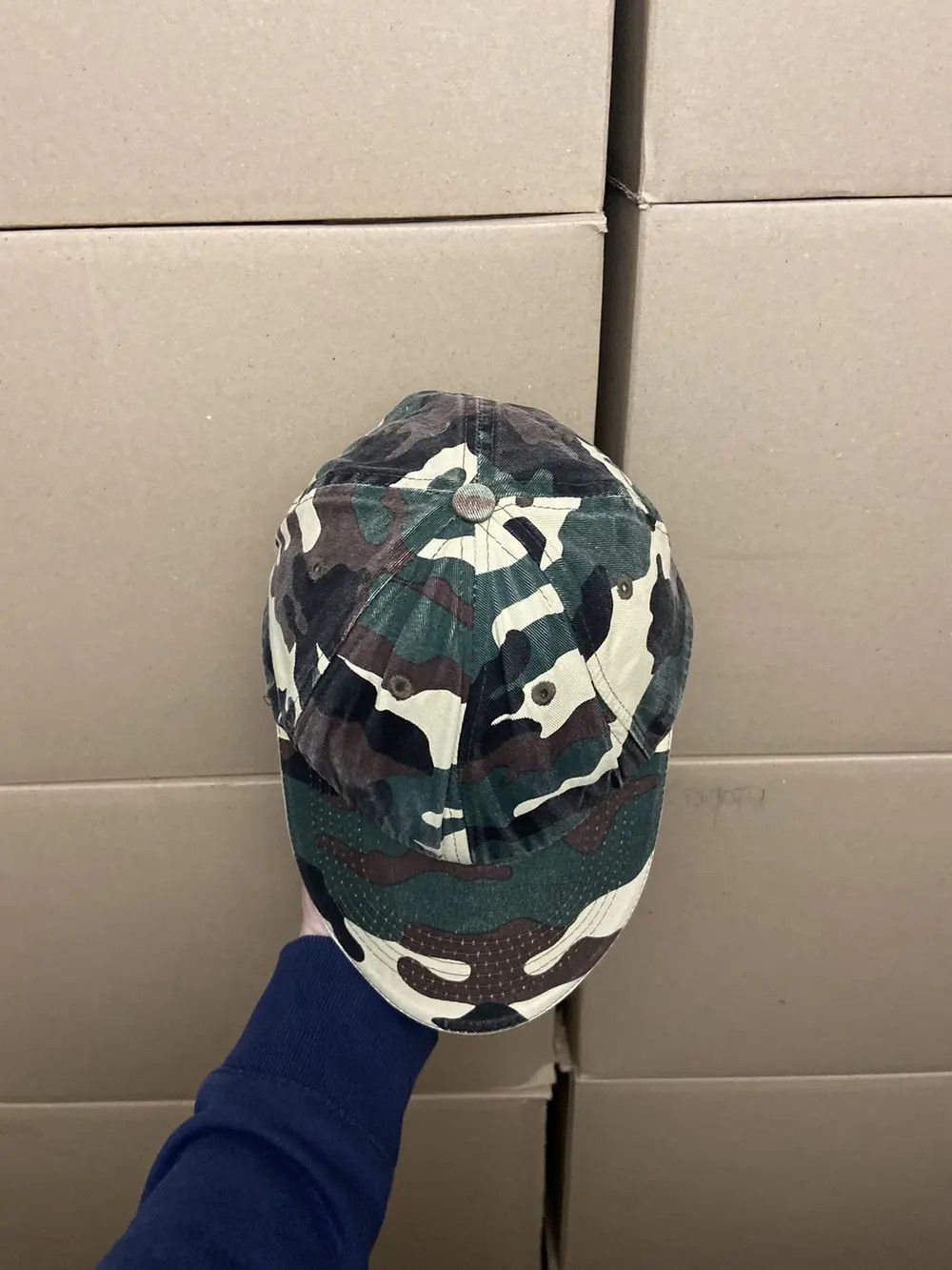 Vintage VINTAGE CAMO FADED CAP DAD HAT Y2K STREETWEAR WORKWEAR SKATE Size ONE SIZE - 8 Thumbnail
