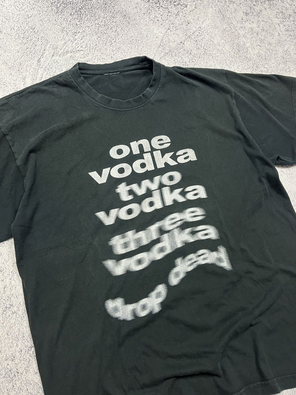 Other Humor Tee “One vodka two vodka three vodka drop dead” Size US L / EU 52-54 / 3 - 5 Thumbnail