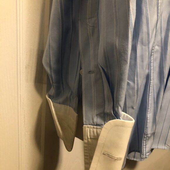 Paul Fredrick Paul Fredrick men's cotton dress shirt w/French cuffs 17-35 Size US XL / EU 56 / 4 - 3 Thumbnail