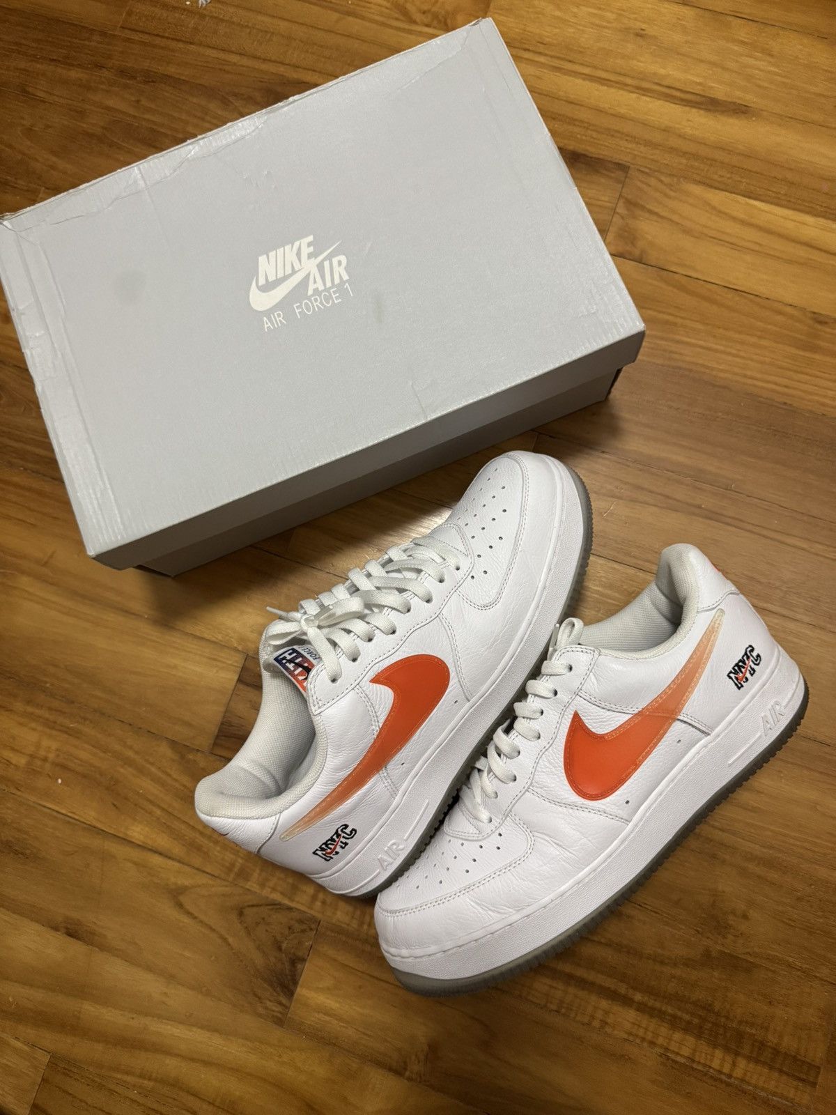 Kith × Nike Nike x Kith Air Force 1 ‘New York Knicks’ Size US 12 / EU 45 - 1 Thumbnail