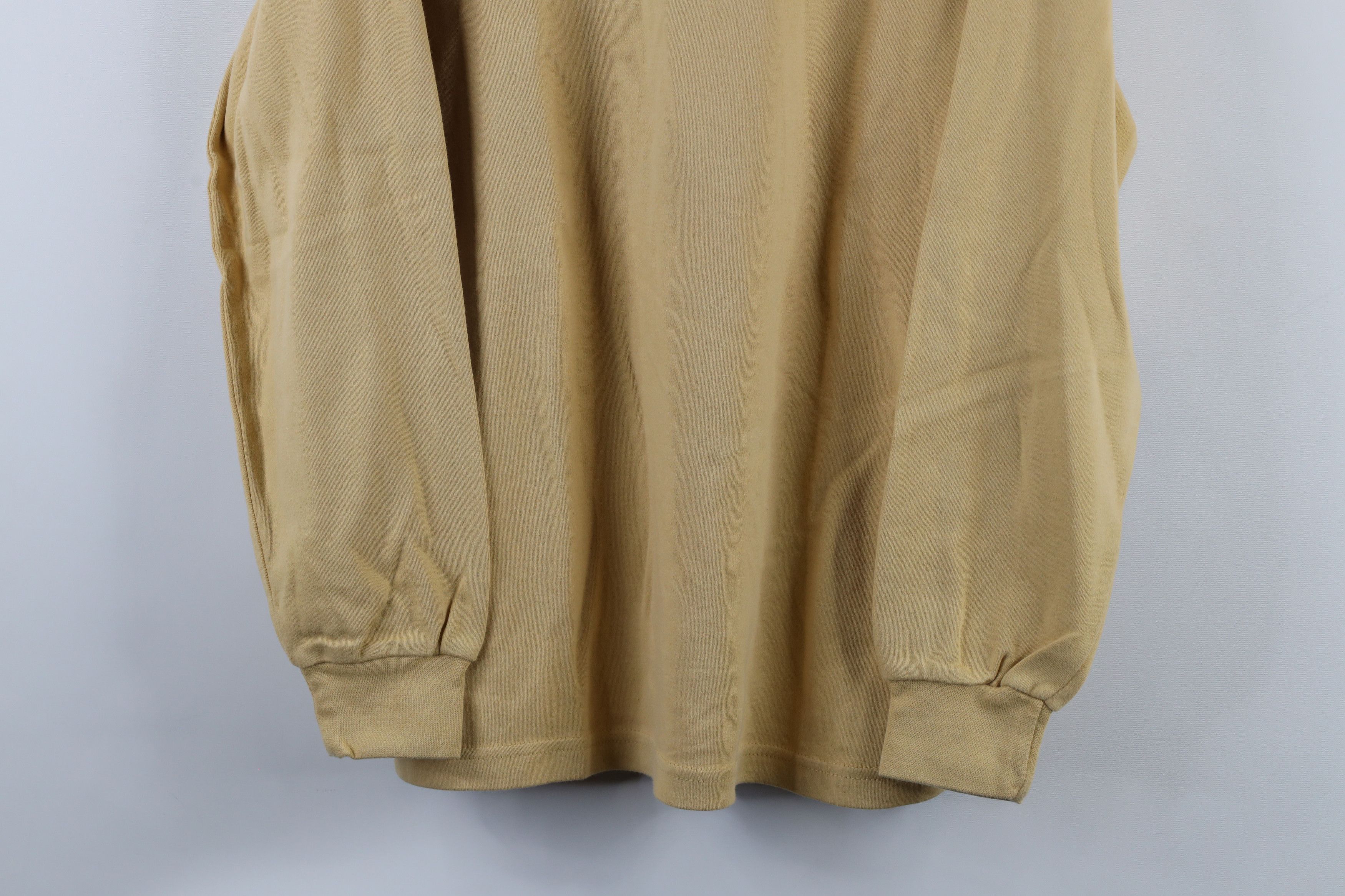 Vintage × Woolrich Woolen Mills Vintage 90s Woolrich Long Sleeve Turtleneck T-Shirt Yellow Size M / US 6-8 / IT 42-44 - 3 Thumbnail