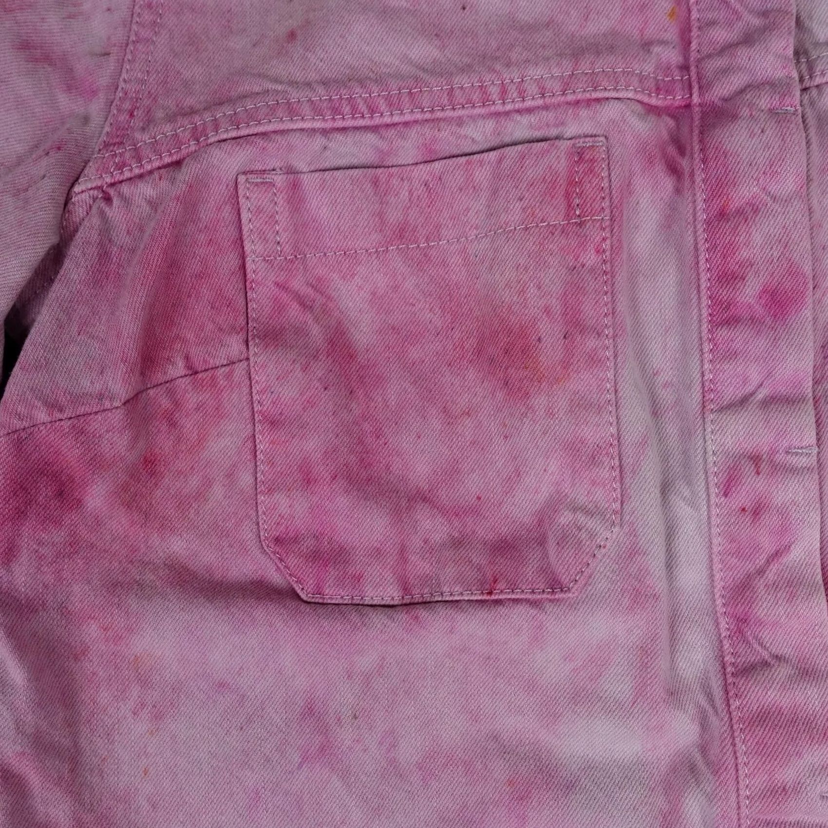 Old Navy VINTAGE Old Navy Jumpsuit Womens M Pink Short Sleeve Utility Coveralls Tie Dye Fun Size 32" / US 10 / IT 46 - 4 Thumbnail