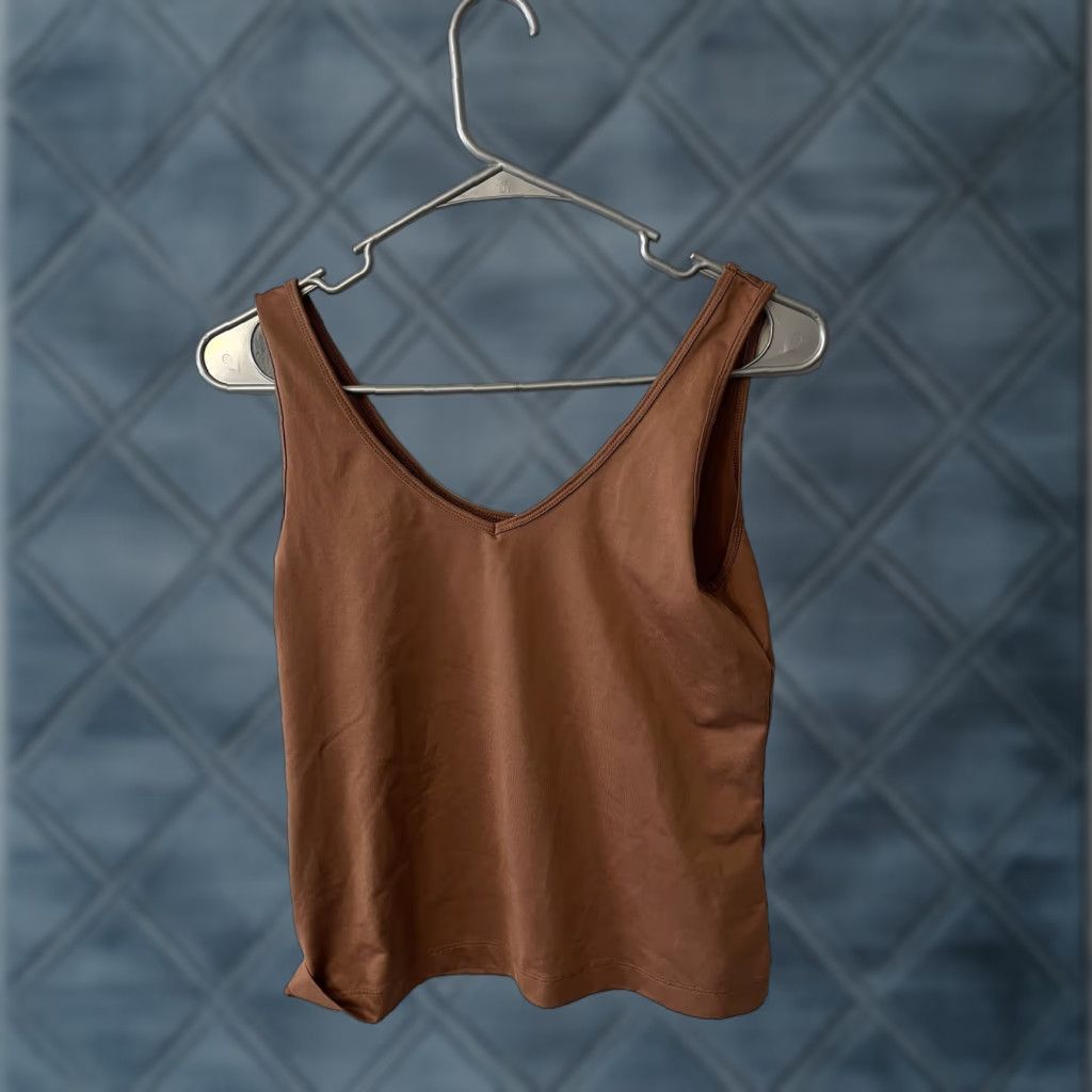 Banana Republic VINTAGE Banana Republic Women's Tank Shirt Reversible Brown Size S Adult Small Brown Reversible Tank Top Womens Size S / US 4 / IT 40 - 1 Thumbnail
