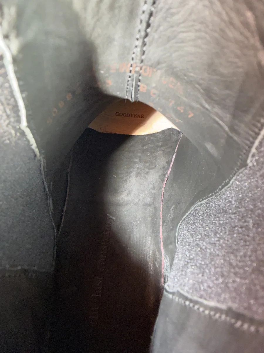 The Last Conspiracy The Last Conspiracy GoodYear Black Eroded Leather Boots Size US 10 / EU 43 - 7 Thumbnail