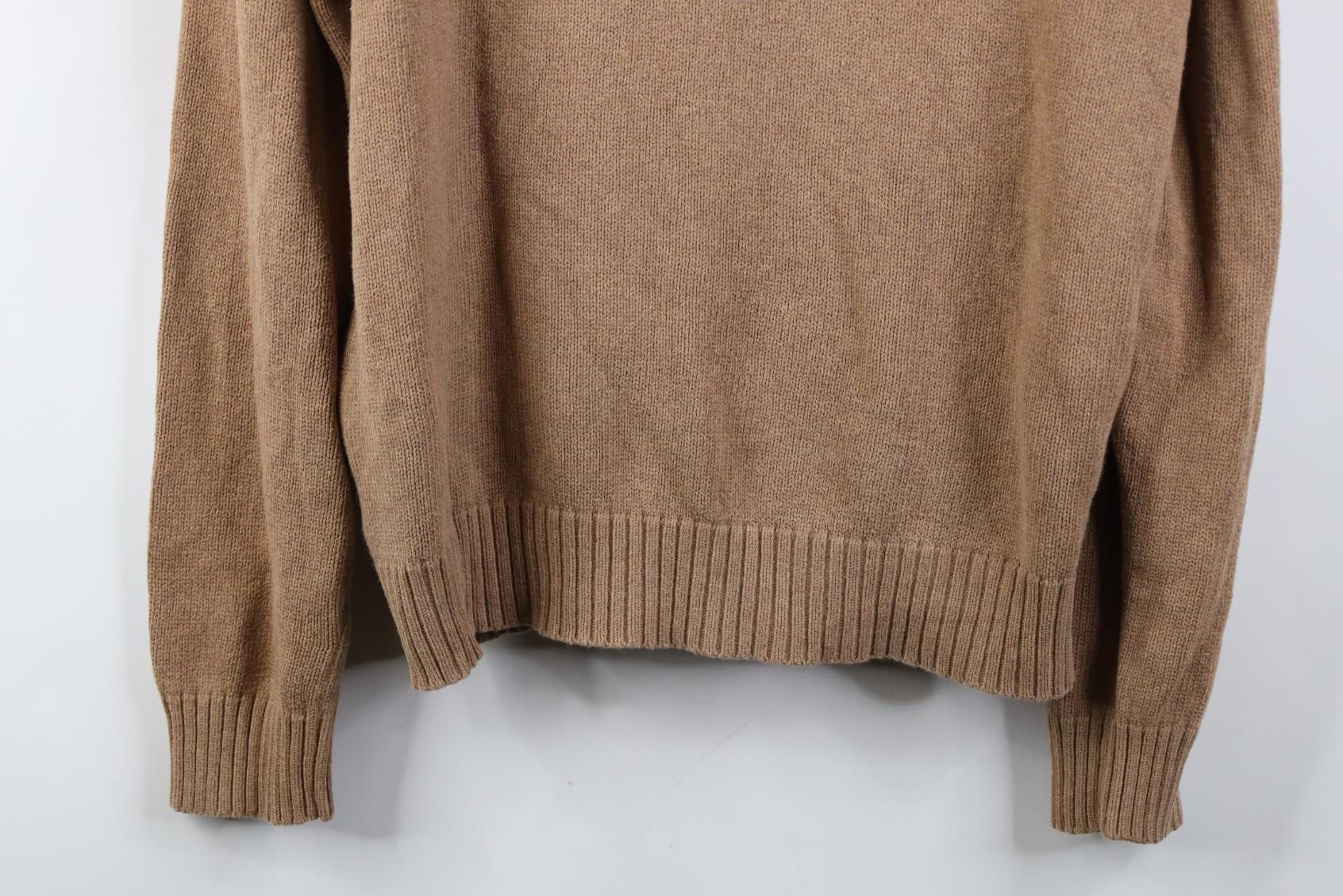 Polo Ralph Lauren Vintage Ralph Lauren Cotton Ribbed Knit 1/4 Zip Sweater Size US L / EU 52-54 / 3 - 3 Thumbnail