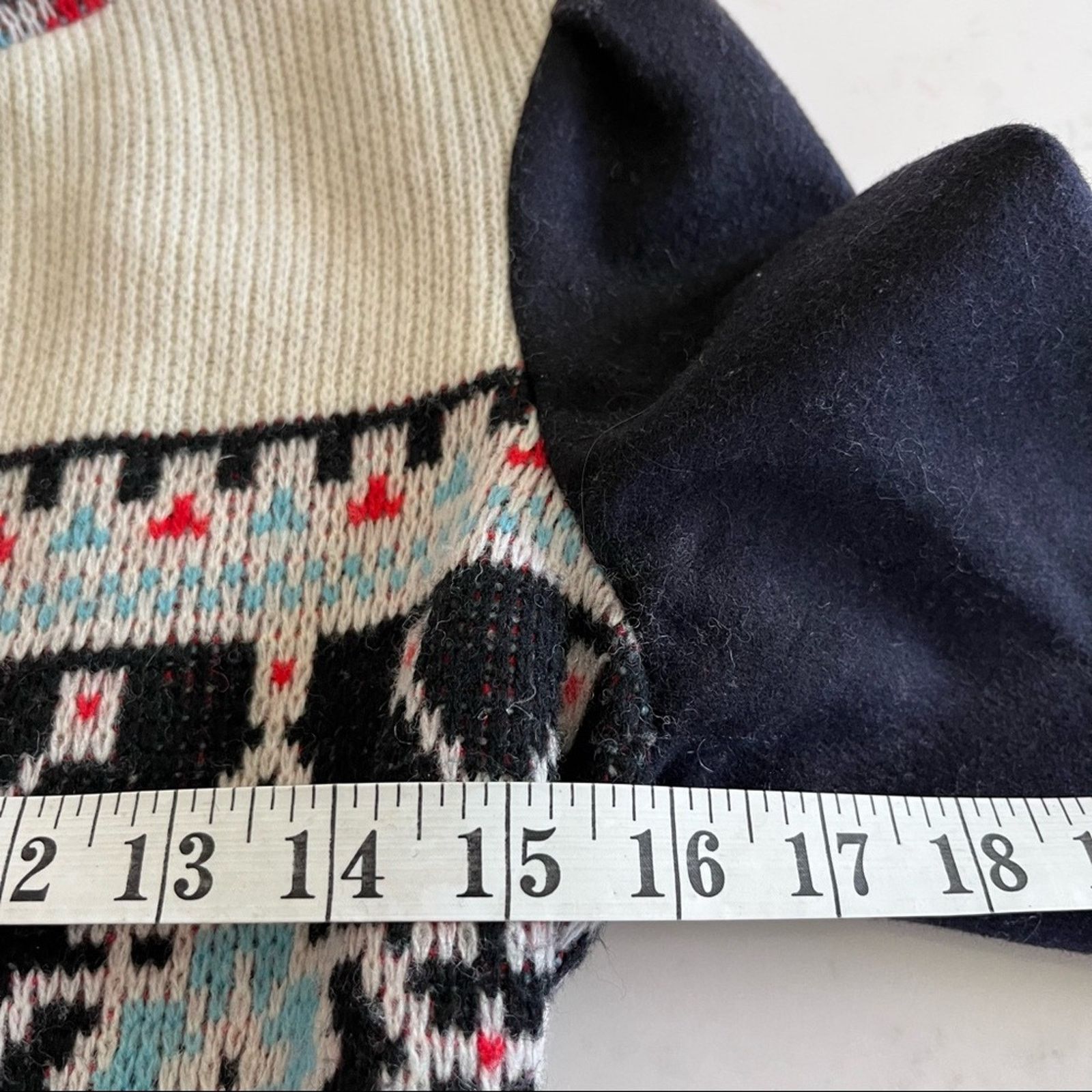 Anthropologie Anthropologie Buckhaven Fairisle Sweater jacket Elevenses Size XS / US 0-2 / IT 36-38 - 15 Thumbnail