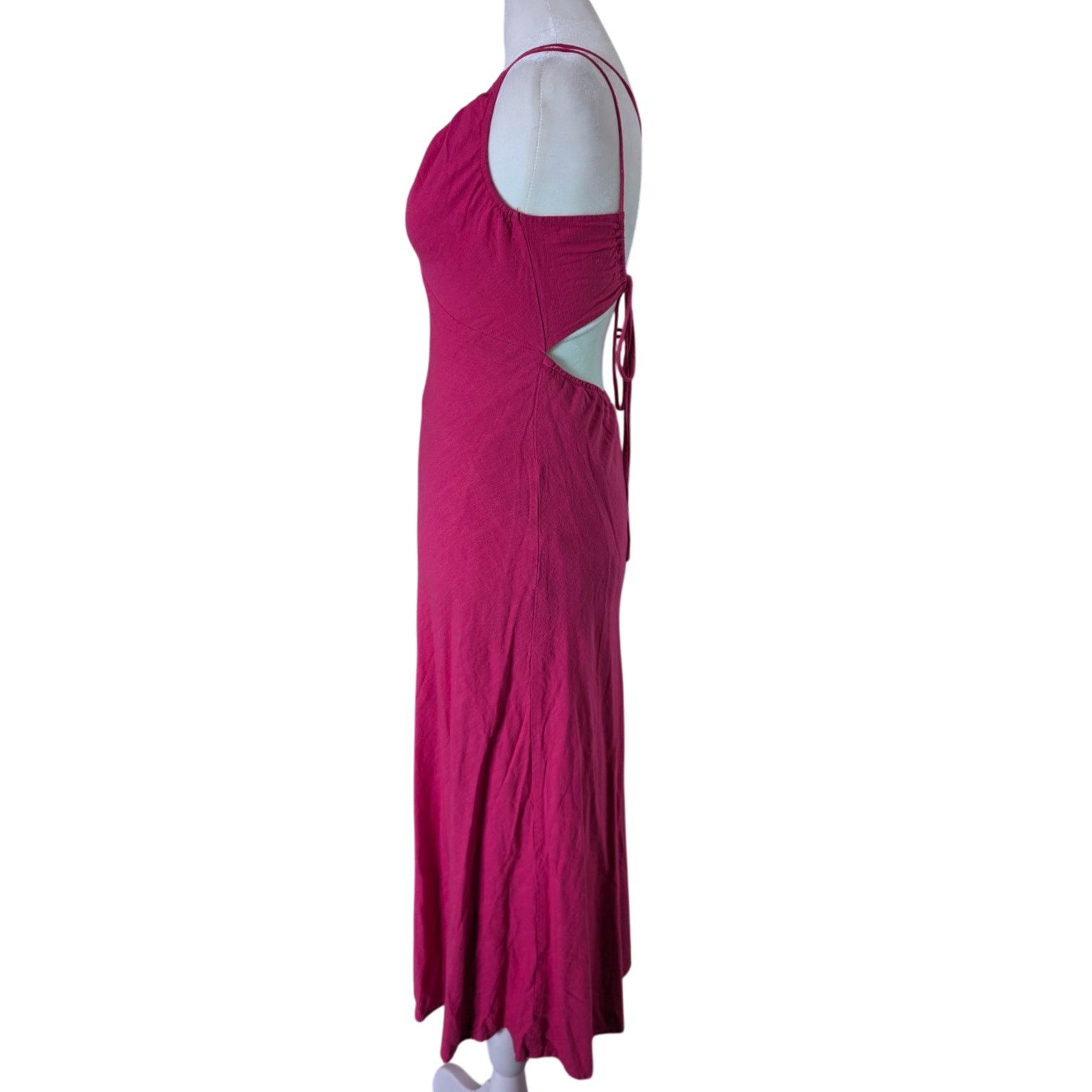 Other Morning Mist Hot Pink Strappy Summer Dress Sz 8 Size M / US 6-8 / IT 42-44 - 3 Thumbnail