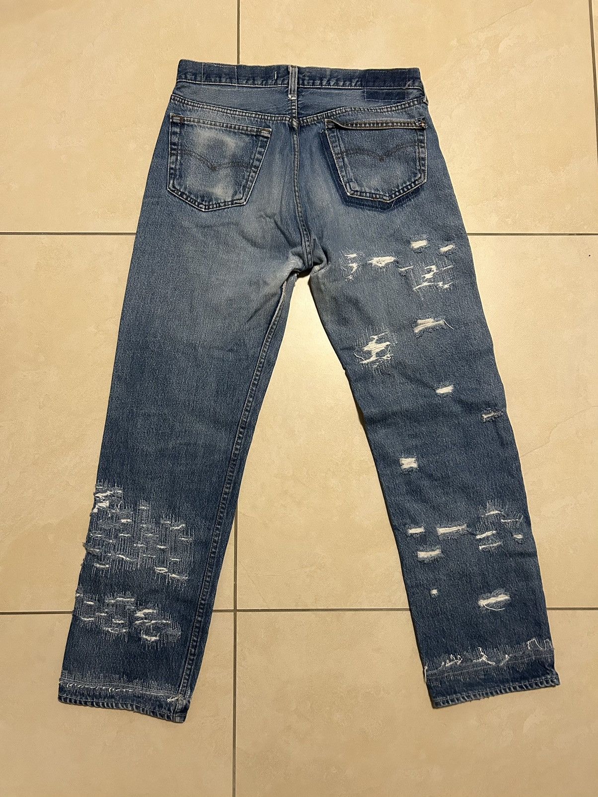 Levi's Vintage Reconstructed Levi's Denim Jeans Size US 32 / EU 48 - 2 Thumbnail