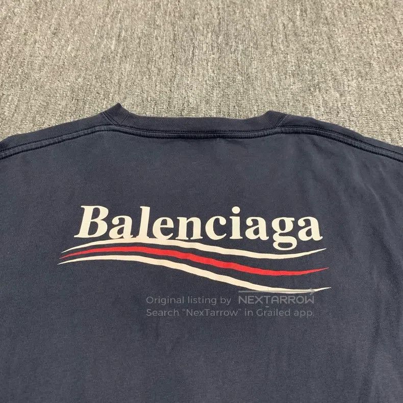 Balenciaga Balenciaga Navy Blue Coke Short Sleeve Size US XL / EU 56 / 4 - 9 Thumbnail