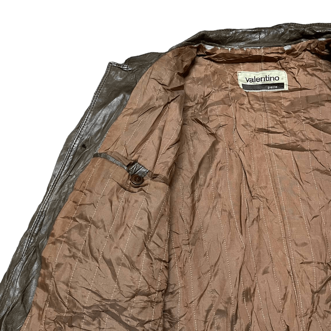 Valentino Vintage Valentino Pelle Lamb Skin Leather Jacket Size US S / EU 44-46 / 1 - 7 Thumbnail