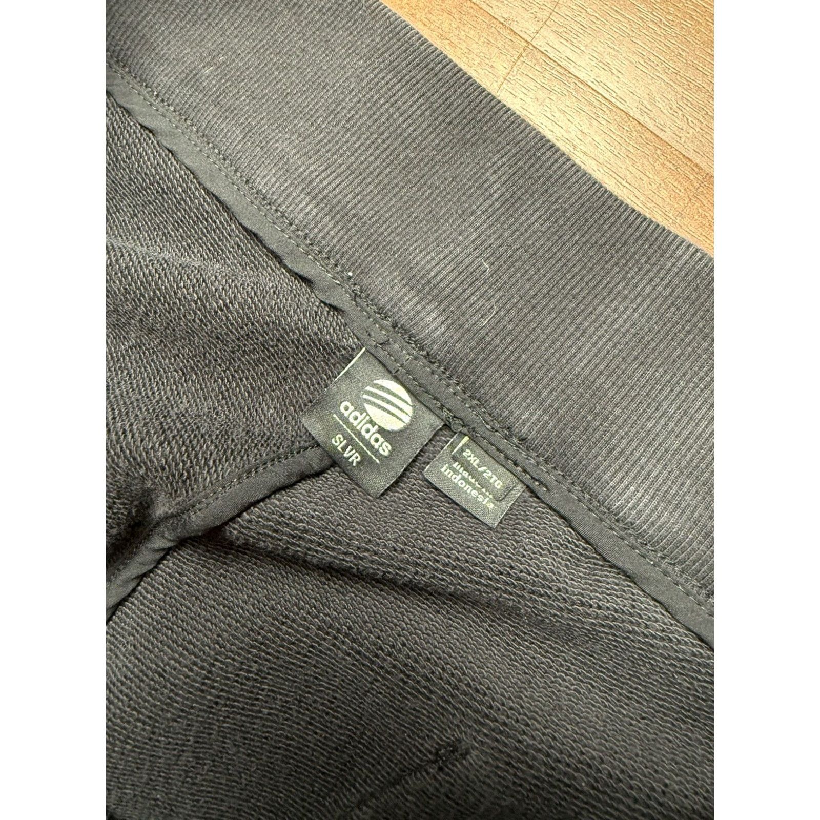 Adidas VTG Adidas SLVR Black Sweatpants Men’s 2XL Heavyweight French Terry Pockets Size US 39 - 7 Thumbnail