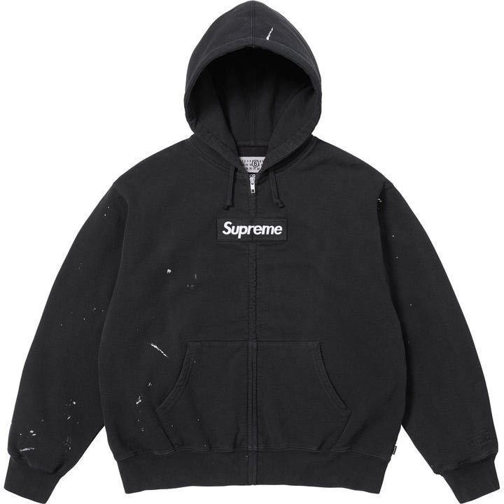 M Supreme x Margiela MM6 Zip Up Box Logo hoodie