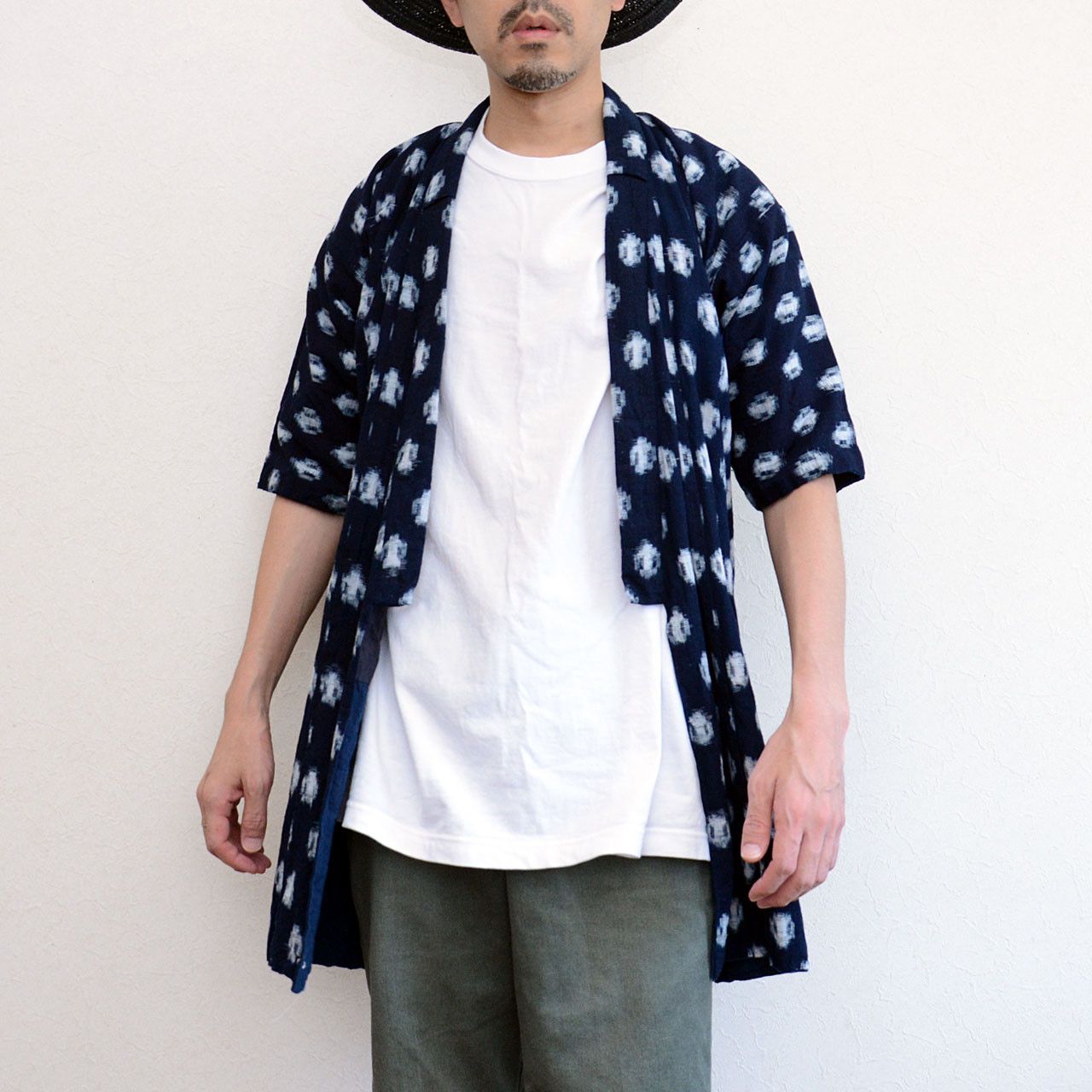 Other Indigo Kasuri Cotton Kimono Showa Era Vintage for Remake Use Size XS / US 0-2 / IT 36-38 - 14 Thumbnail