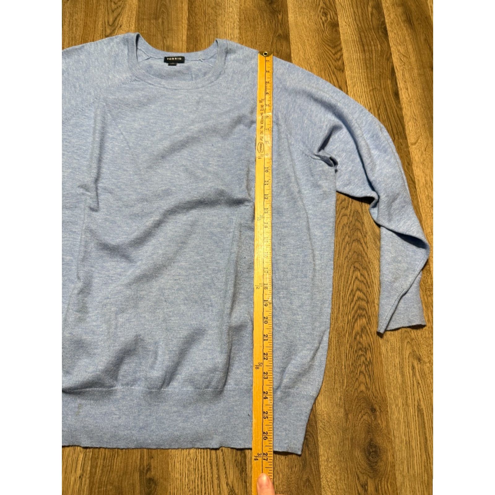 Torrid Torrid Shirt Women 2X Blue Long Sleeve Crewneck Pullover Crew Neck T-Shirt Casual Modern Fall Spring Summer Size XXL / US 16-18 / IT 52-54 - 7 Thumbnail