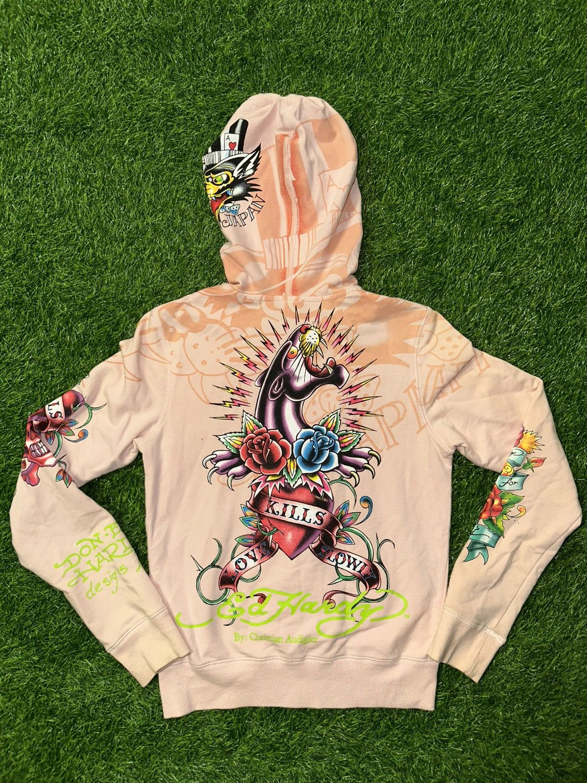 Christian Audigier × Ed Hardy Ed Hardy Christian Audigier Japan Zip Up Hoodie Size XS Size XS / US 0-2 / IT 36-38 - 2 Thumbnail