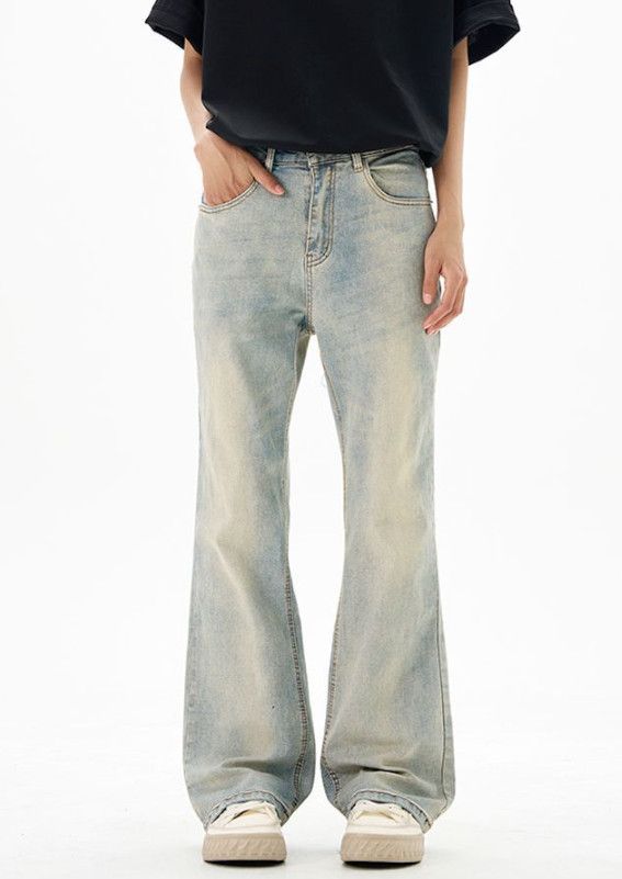 Japanese Brand American high street whiskered baggy wide-leg flared jeans Size US 33 - 2 Thumbnail