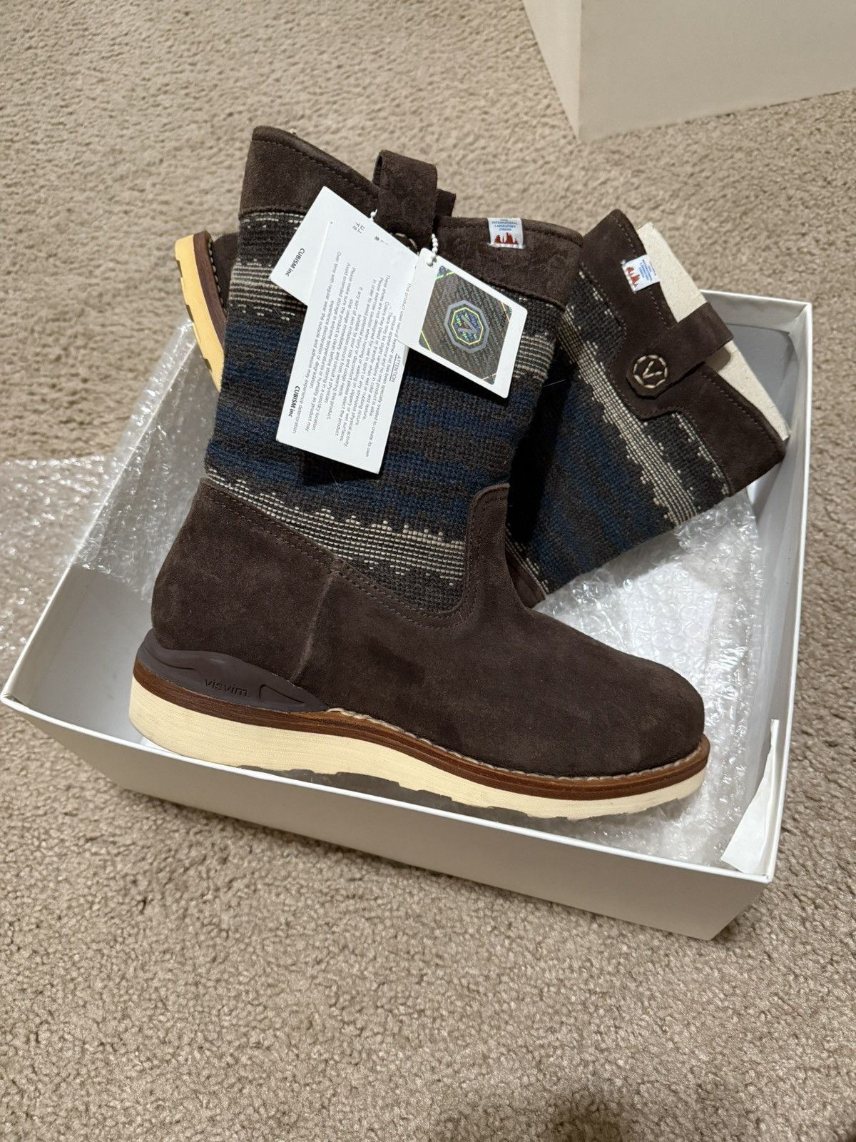Visvim Wabanaki Blanket Folk Boots - FW11 | Grailed