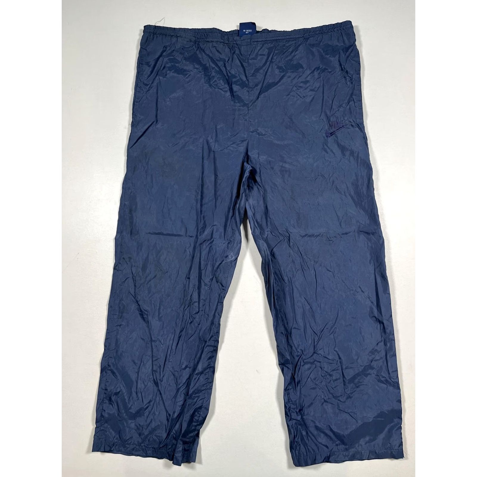 Nike Nike Track Pants Mens M Blue Elastic Waist Swoosh Athletic Warm Up Pants Size US 31 - 2 Thumbnail