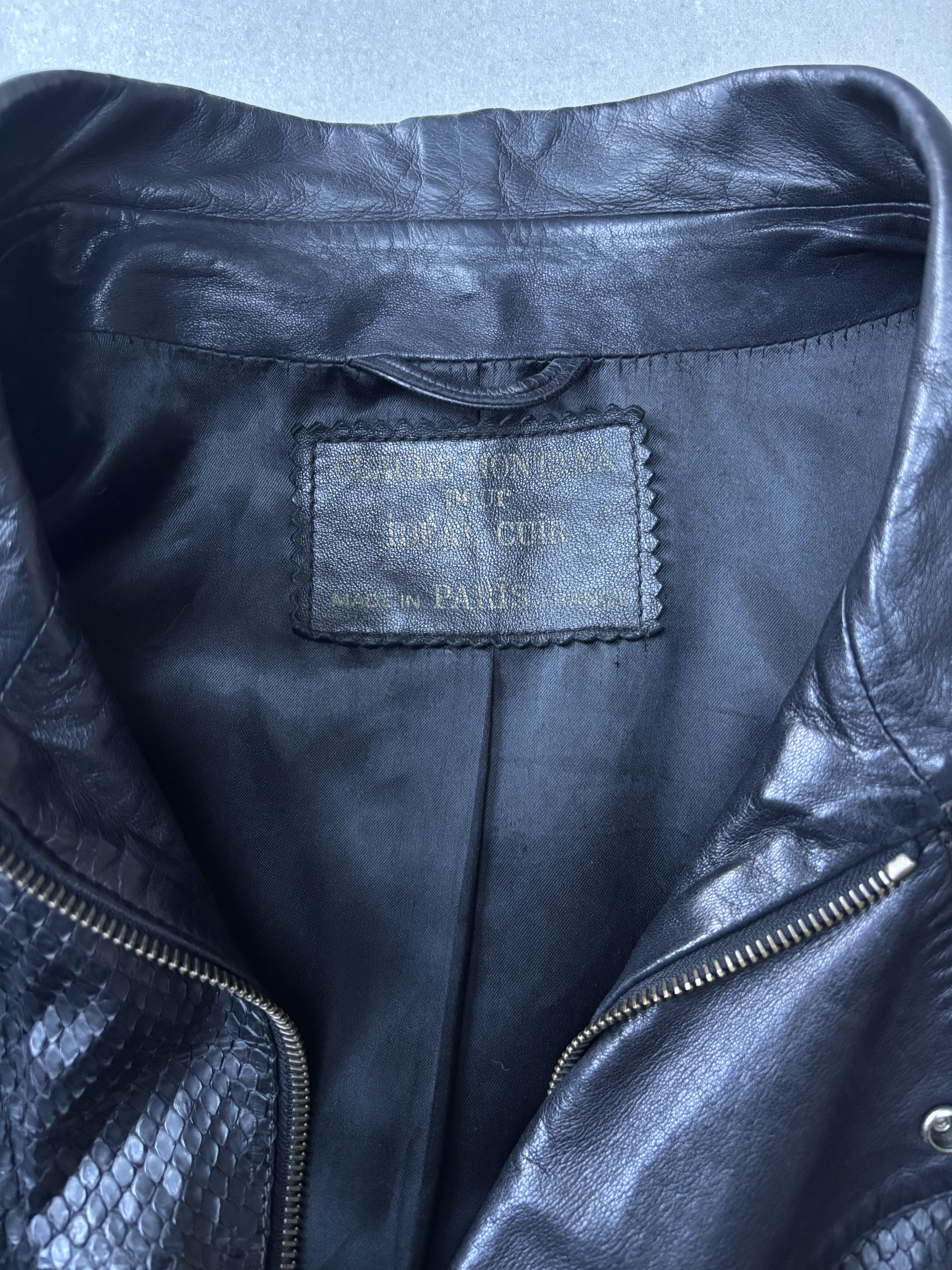 Claude Montana 80s Runway Claude Montana Snakeskin Jacket Size US S / EU 44-46 / 1 - 5 Thumbnail