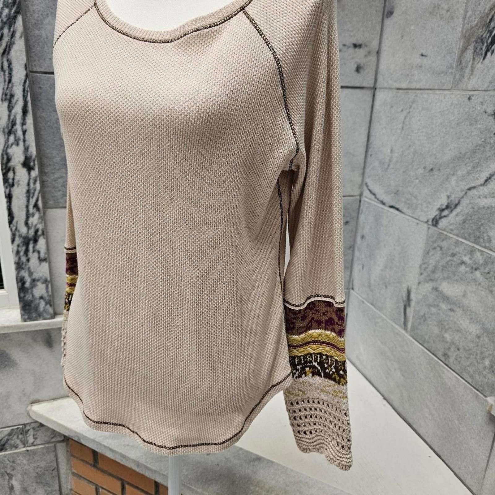 Other Women's Thermal Boho Shirt Size L / US 10 / IT 46 - 3 Thumbnail