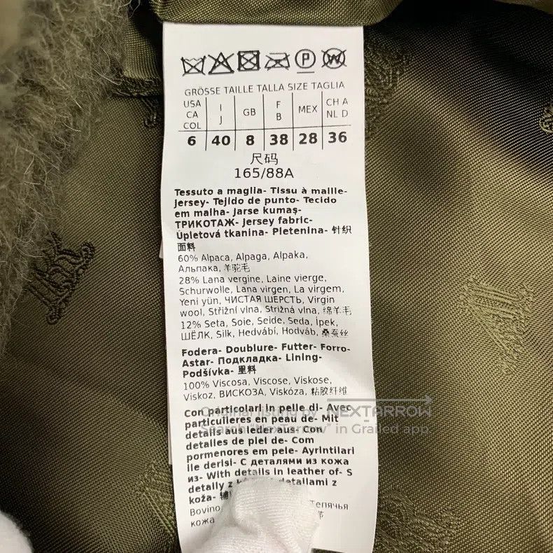 Max Mara Max Mara Dark Green Teddy Alpaca Wool Collar Double Breast Size XS / US 0-2 / IT 36-38 - 6 Thumbnail