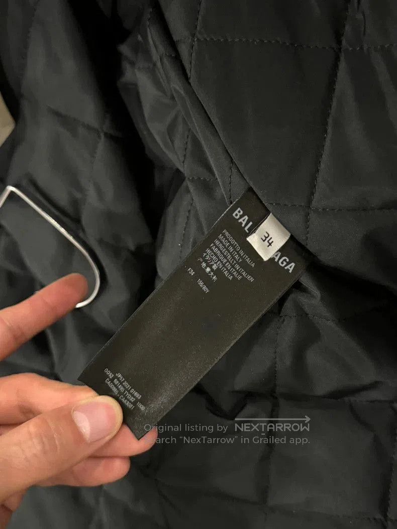 Balenciaga Black Double Layer Down Jacket. Size US M / EU 48-50 / 2 - 4 Thumbnail