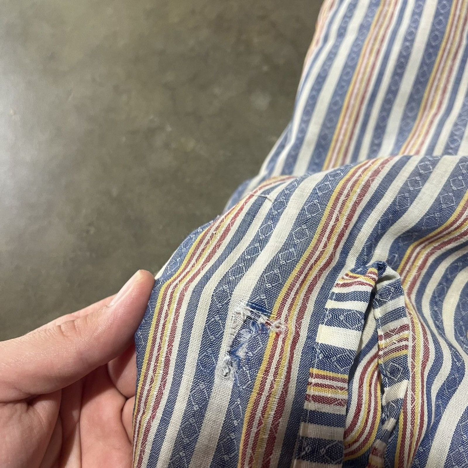 Vintage Vintage 60s H-Bar-C Blue Striped Western Button Up Shirt Size US M / EU 48-50 / 2 - 4 Thumbnail