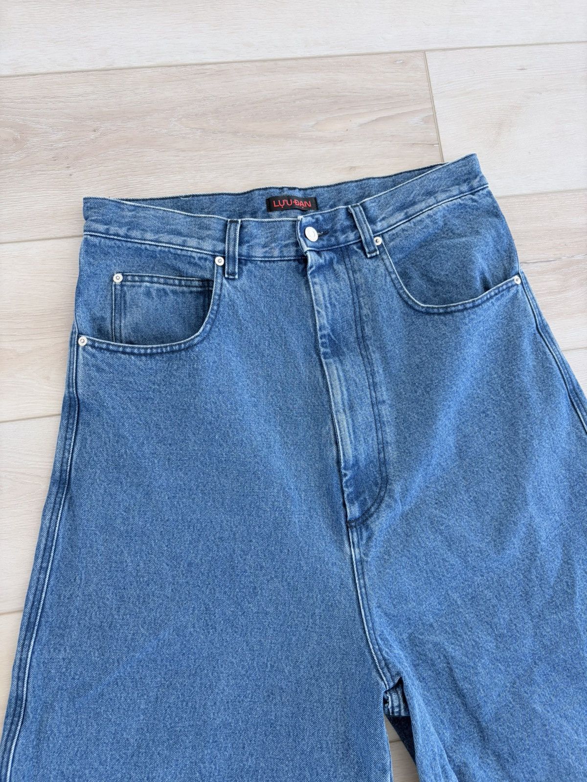 LUU DAN wide leg cropped jeans Size US 34 / EU 50 - 2 Thumbnail