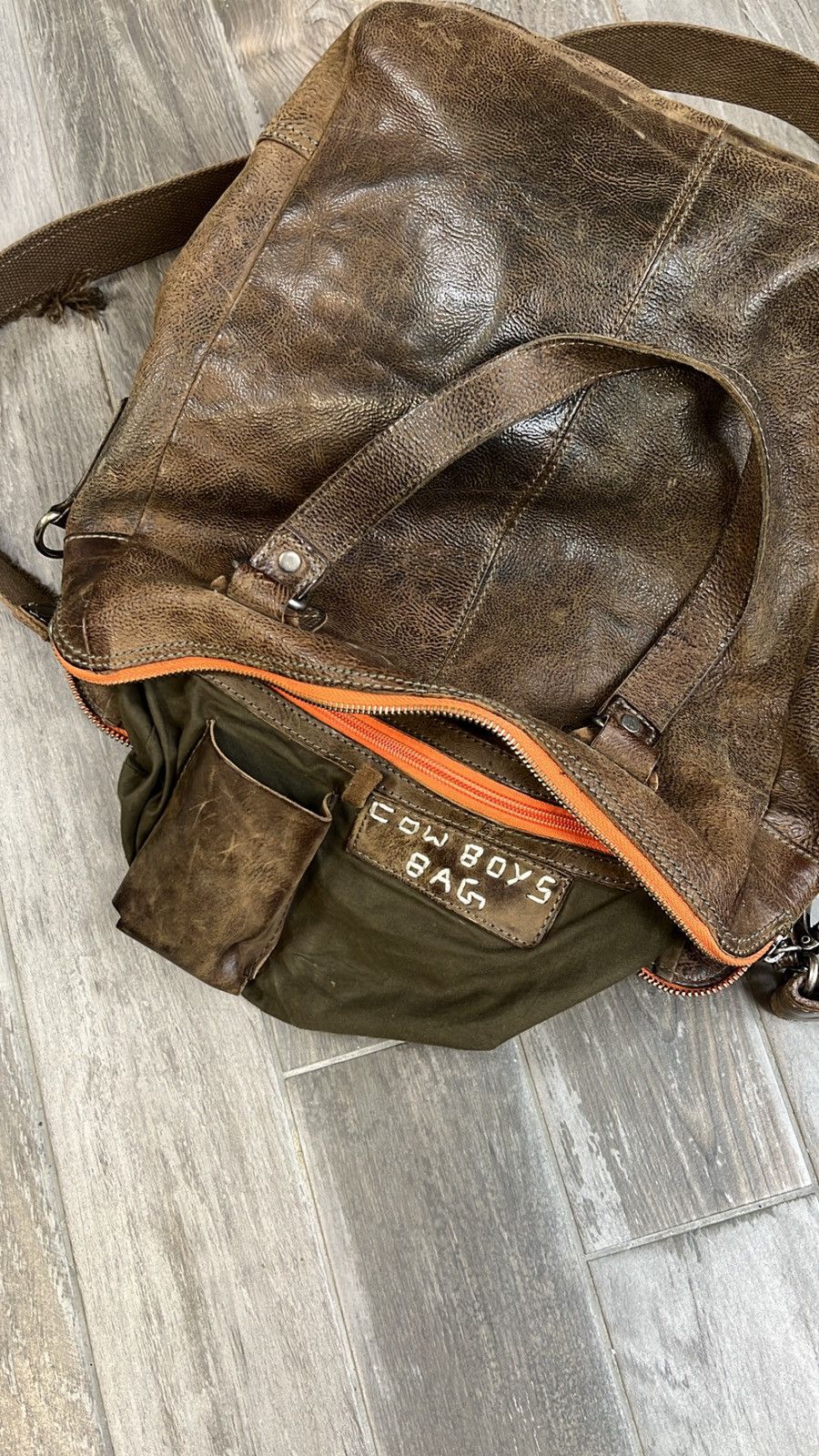 Leather × Vintage Rare❗️ Vintage Leather Coboys Bag shoulder bag Size ONE SIZE - 7 Thumbnail