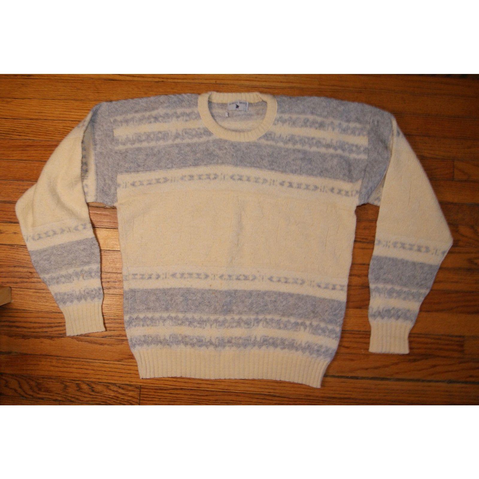 Robert Bruce VTG 80s Robert Bruce Mens Large Wool Knit Sweater Fair Isle Size US L / EU 52-54 / 3 - 2 Thumbnail