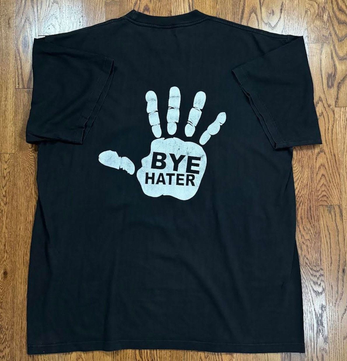 Vintage You See Me Hi Hater Bye Hater Black / White T Shirt XXXL Size US XXL / EU 58 / 5 - 2 Thumbnail