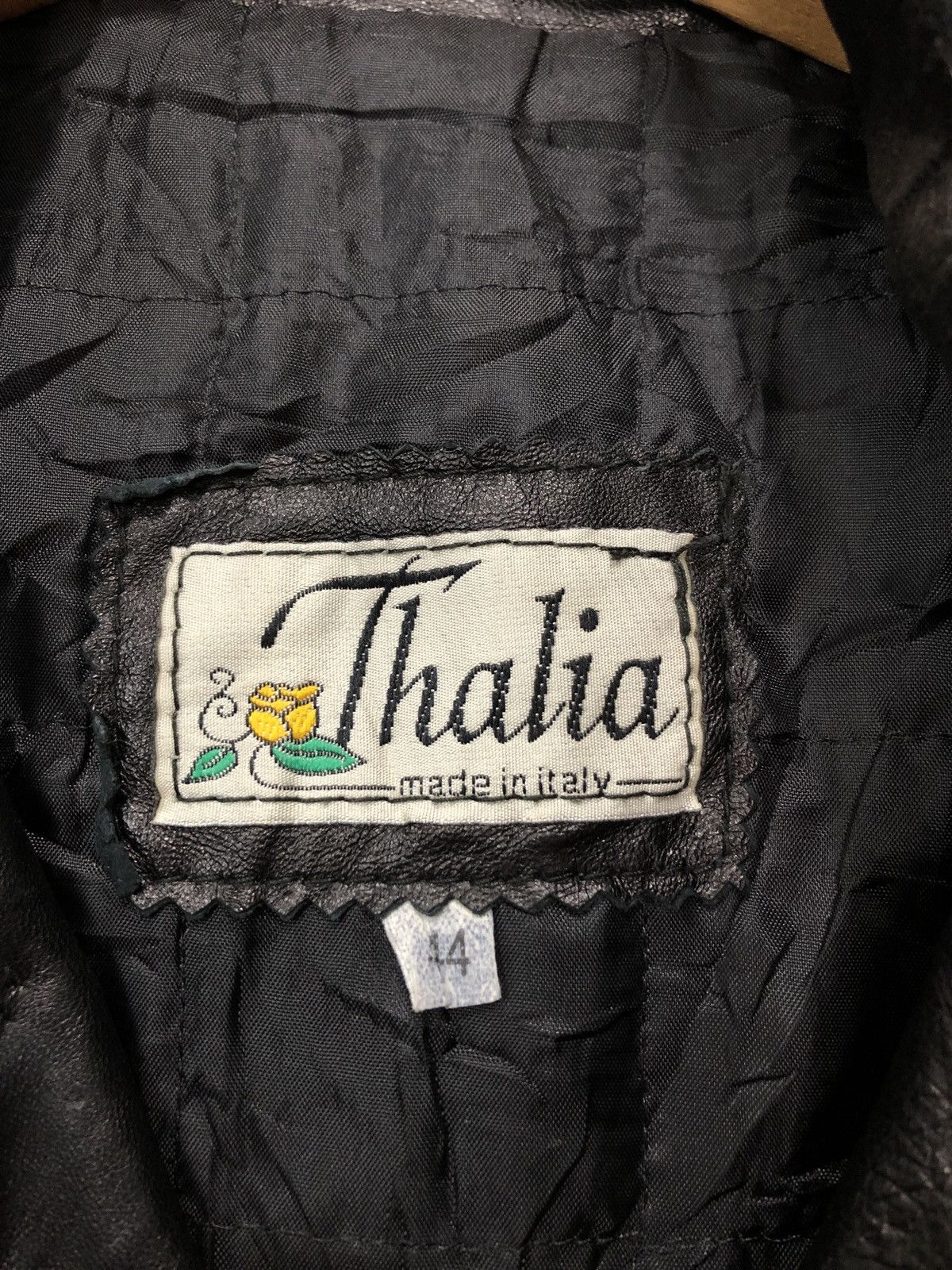 Vintage Vintage Thalia Rayon Cowhide Leather Jacket Made In Italy Size US M / EU 48-50 / 2 - 5 Thumbnail