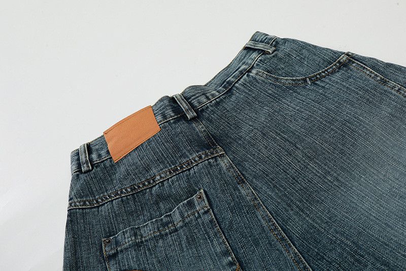 Vintage Men's American Retro Curved-Leg Denim Jeans Size US 32 / EU 48 - 5 Thumbnail