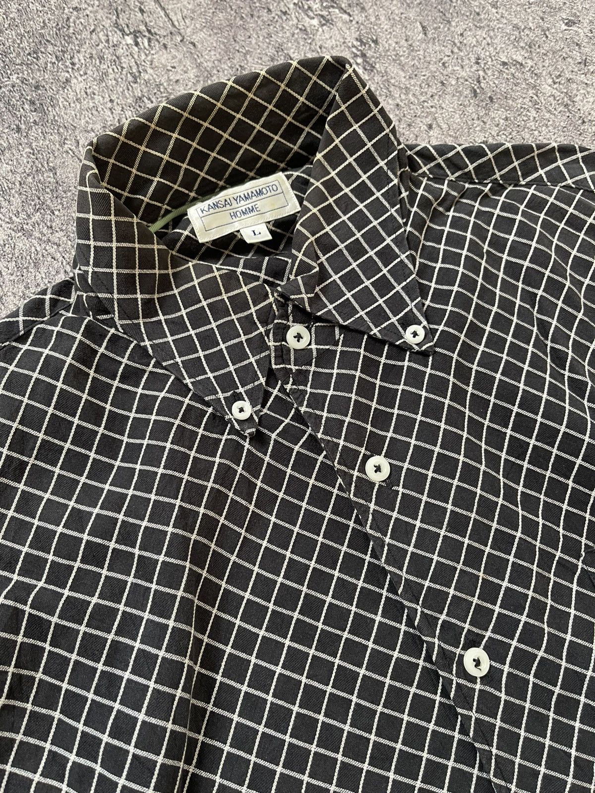 Kansai Yamamoto Kansai Yamamoto plaid long shirt Size US L / EU 52-54 / 3 - 1 Thumbnail