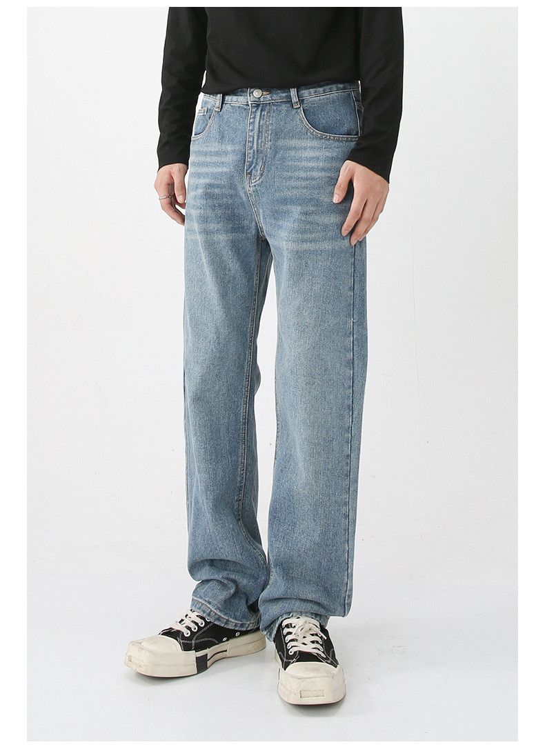 Japanese Brand × Jean Japanese light blue washed straight jeans loose Size US 32 / EU 48 - 5 Thumbnail