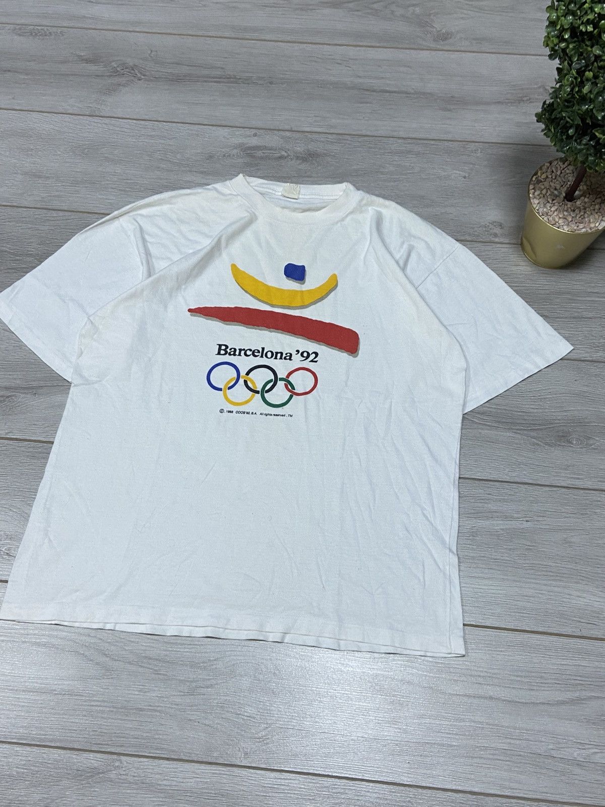 USA Olympics × Vintage Barcelona 1988 92 Olympic vintage single stitch t-shirt Size US XXL / EU 58 / 5 - 3 Thumbnail