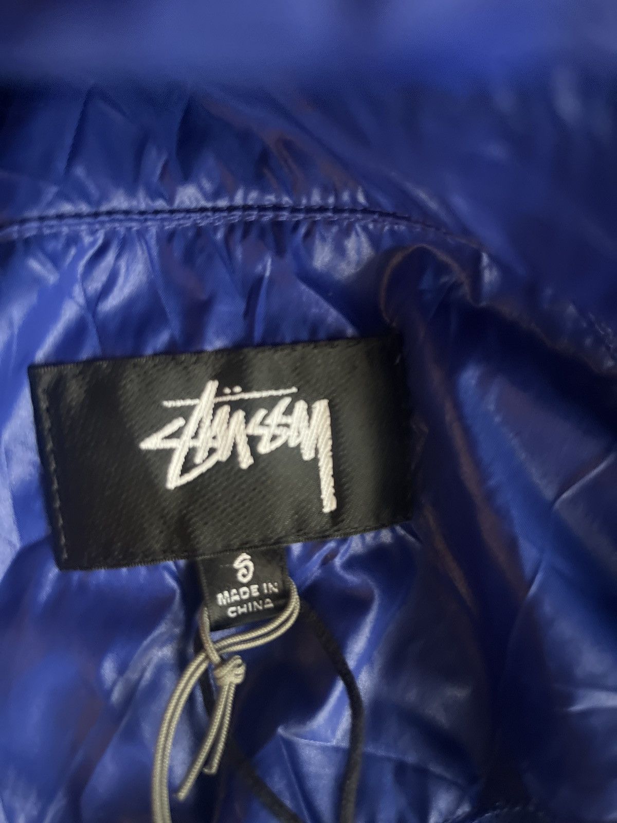Stussy Stussy new beach shell nylon jacket S blue majotech zip up Size US S / EU 44-46 / 1 - 11 Thumbnail