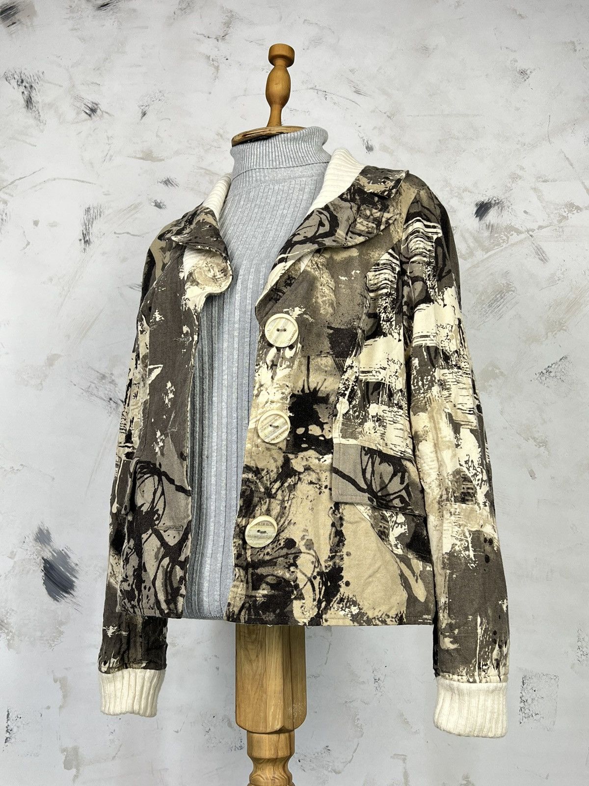 Vintage Vintage Didier Parakian Printed Blazer Jacket Size S - M 12 Size S / US 4 / IT 40 - 1 Thumbnail