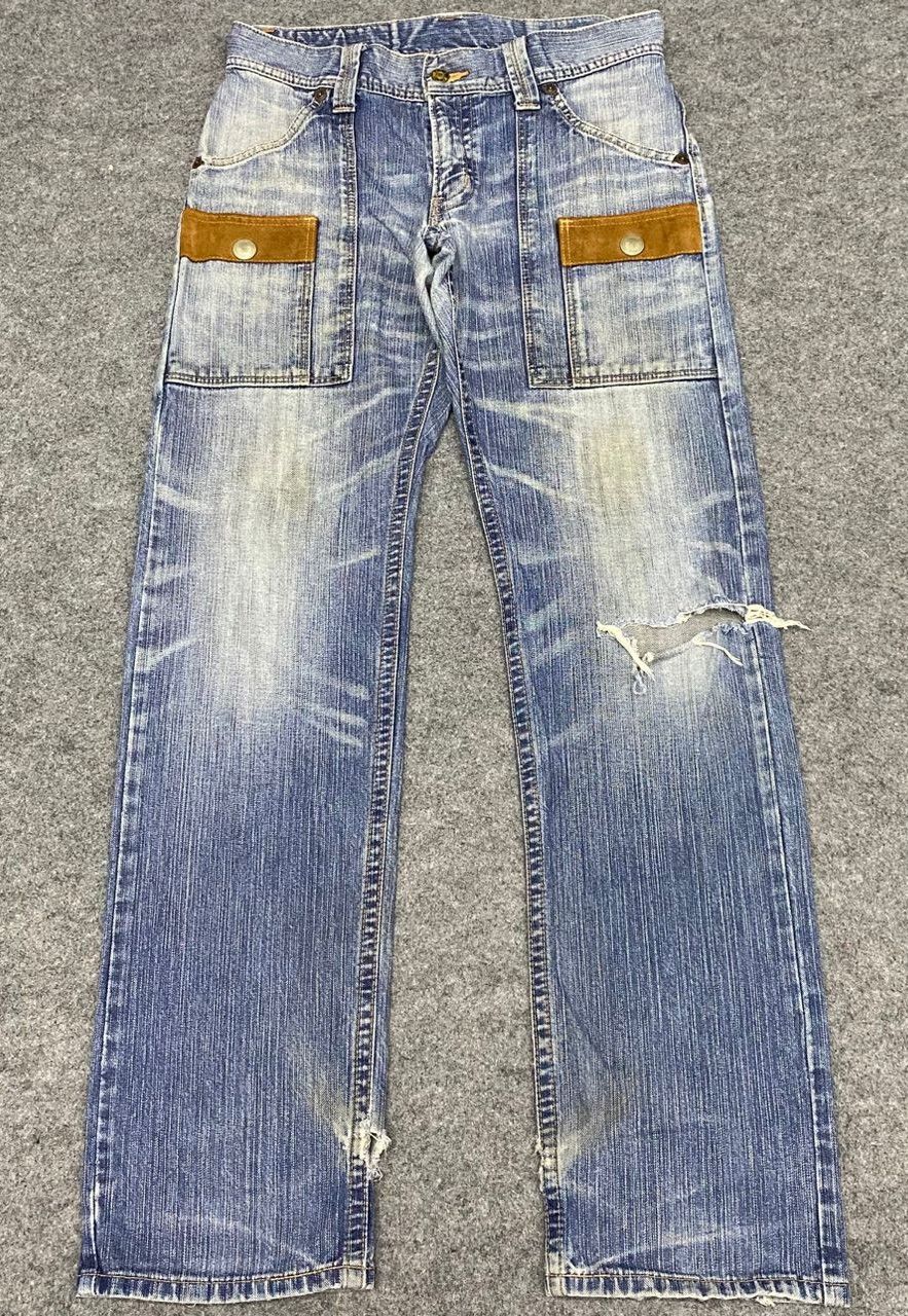 Edwin Vintage Edwin Bush Pants Distressed Denim Size US 32 / EU 48 - 1 Thumbnail