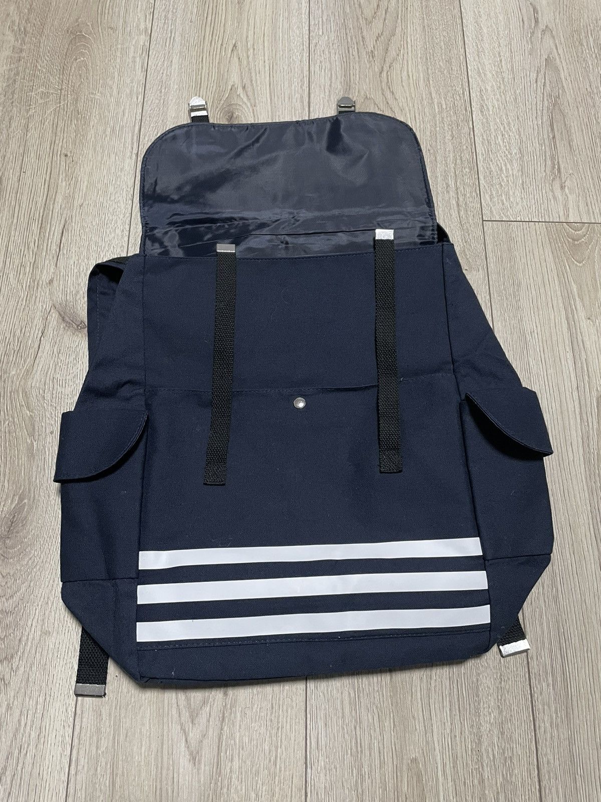 Jean Paul Gaultier JPG Jean Paul Gaultier logo canvas backpack navy Size ONE SIZE - 5 Thumbnail