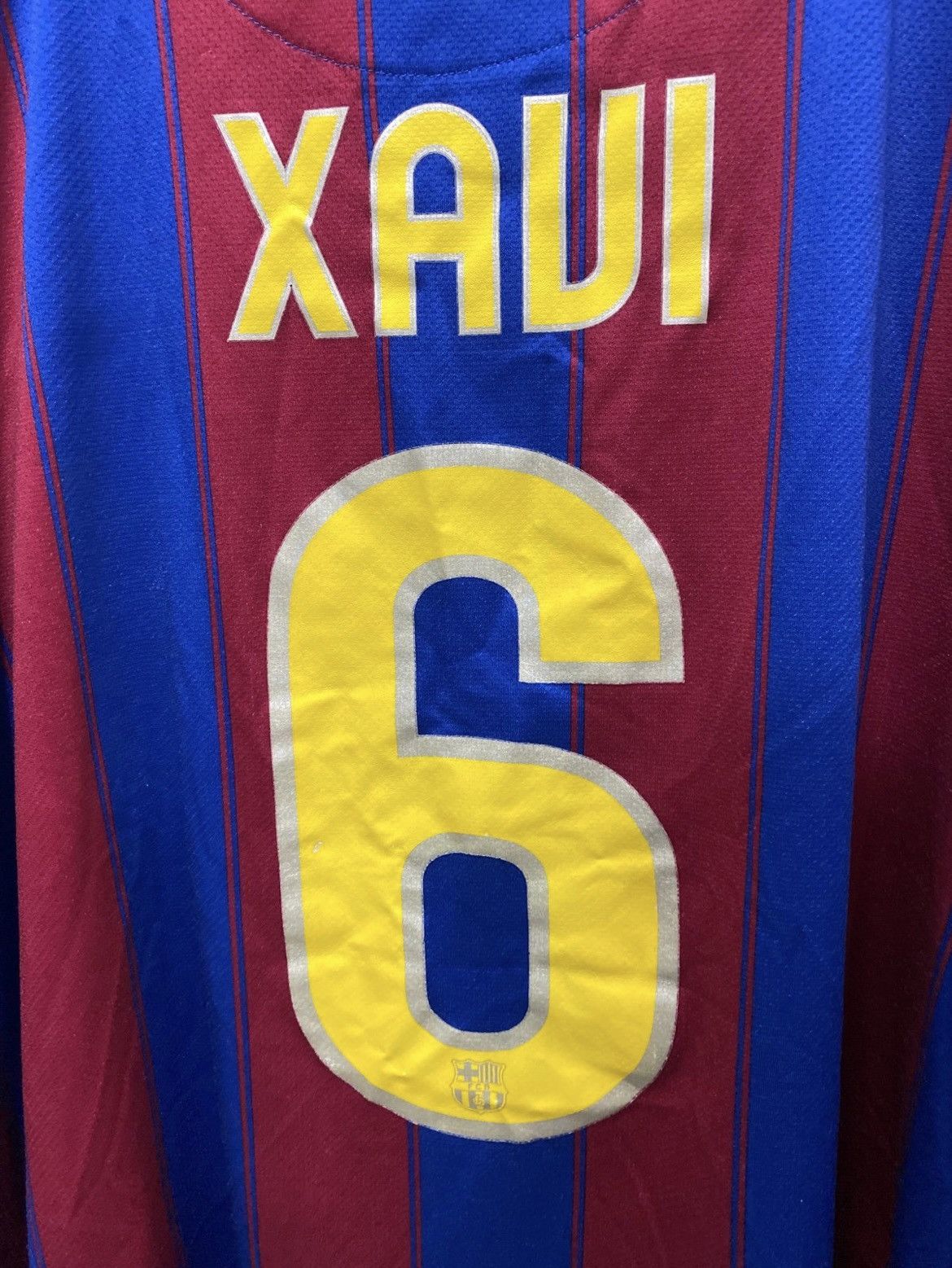 Nike × Vintage Nike Authentic FC Barcelona Xavi Hernandez Spain Home Jersey Size US XXL / EU 58 / 5 - 8 Thumbnail